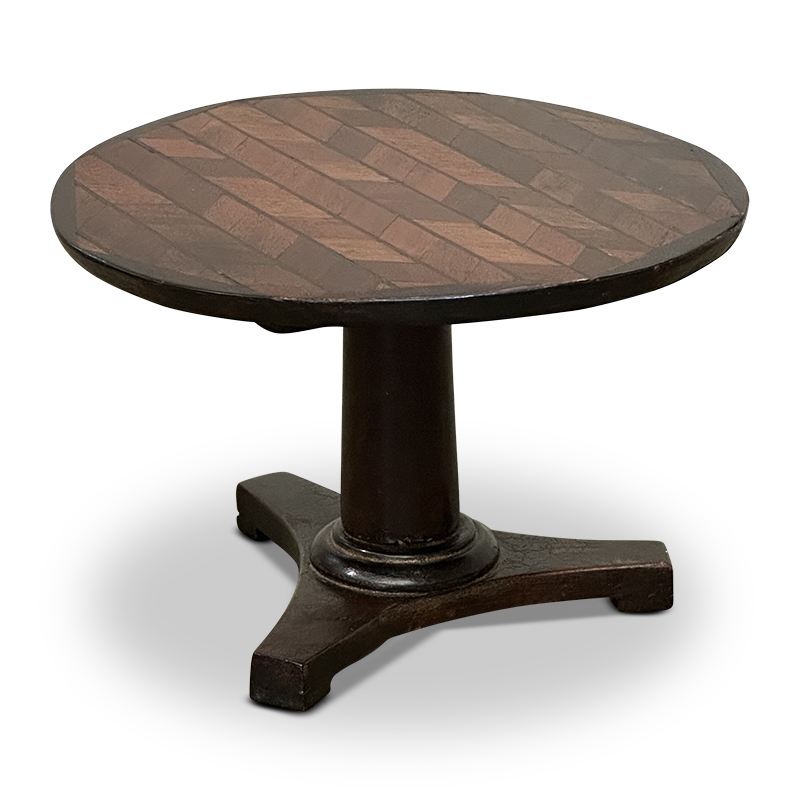 miniature antique tilt top table apprentice piece