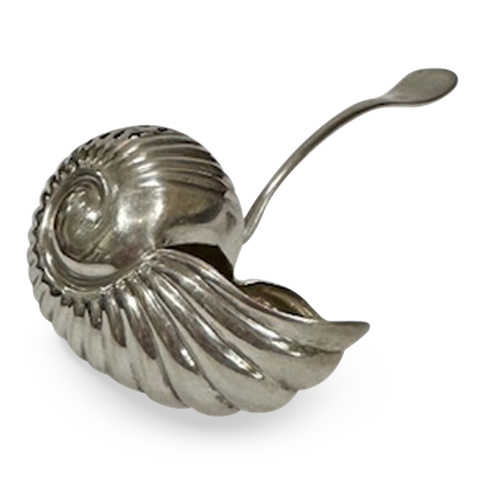 Sterling silver shell spoon Birmingham c. 1902