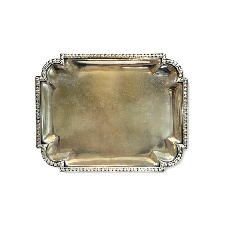 silver tray