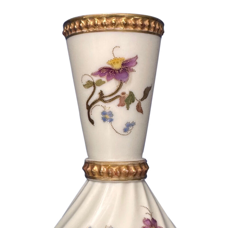 Royal Worcester blush ivory swirl vase