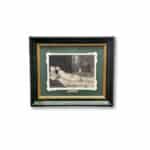 Antique framed print Venus Couchee c.1875