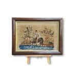 Antique rosewood framed tapestry c.1860