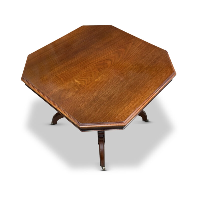 English walnut centre table top