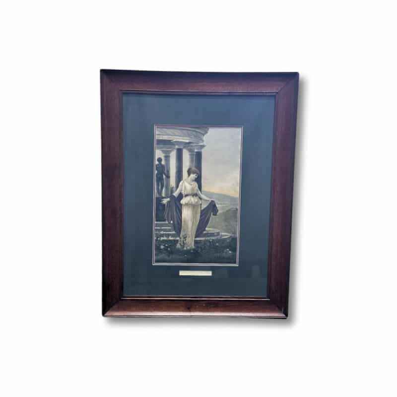 Oak framed print – The temple of art c.1900