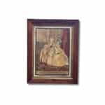 Rosewood framed tapestry of Marquis Cornwallis India c.1805