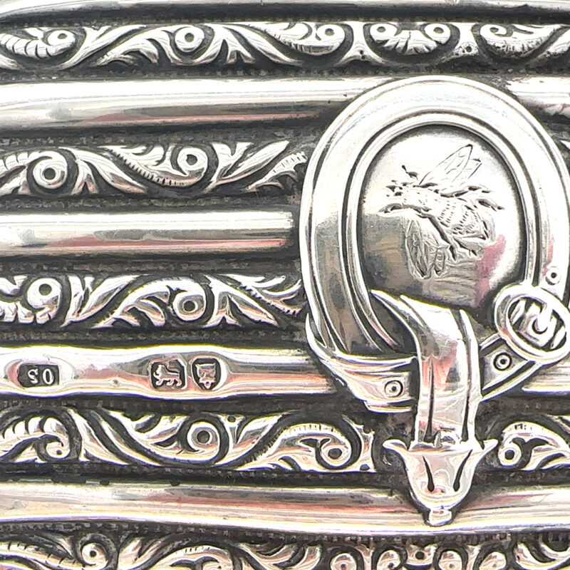 English sterling silver purse c.1882