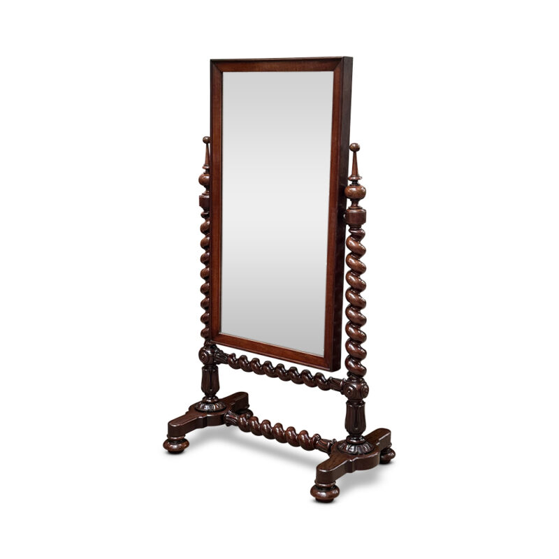 mahogany cheval mirror