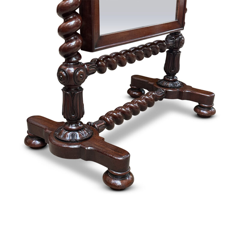 mahogany cheval mirror
