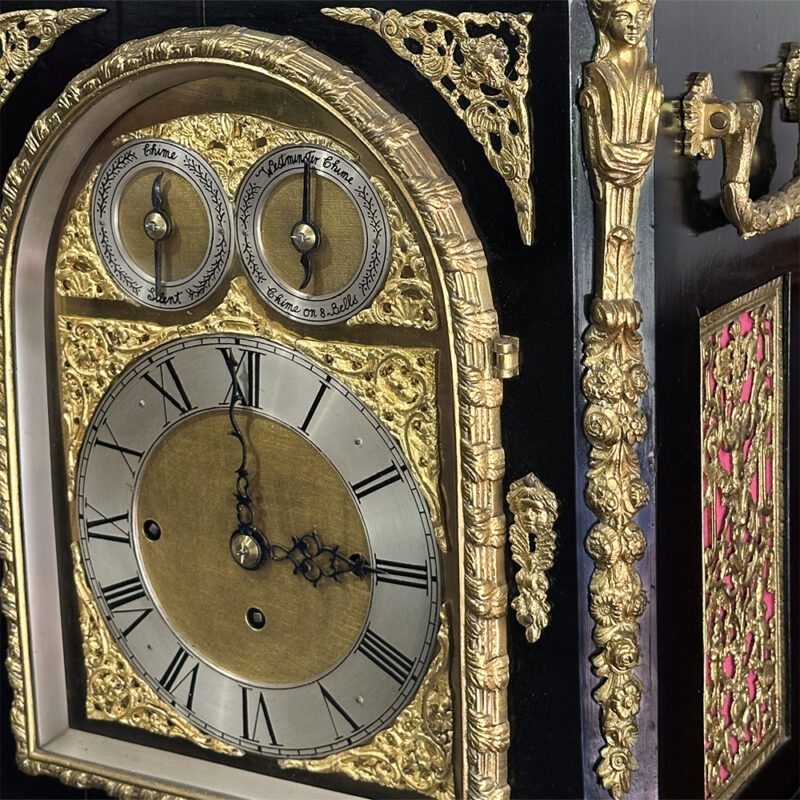 English Ebonised Bracket Clock