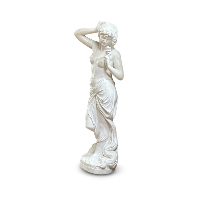 European Carrara Marble female figure