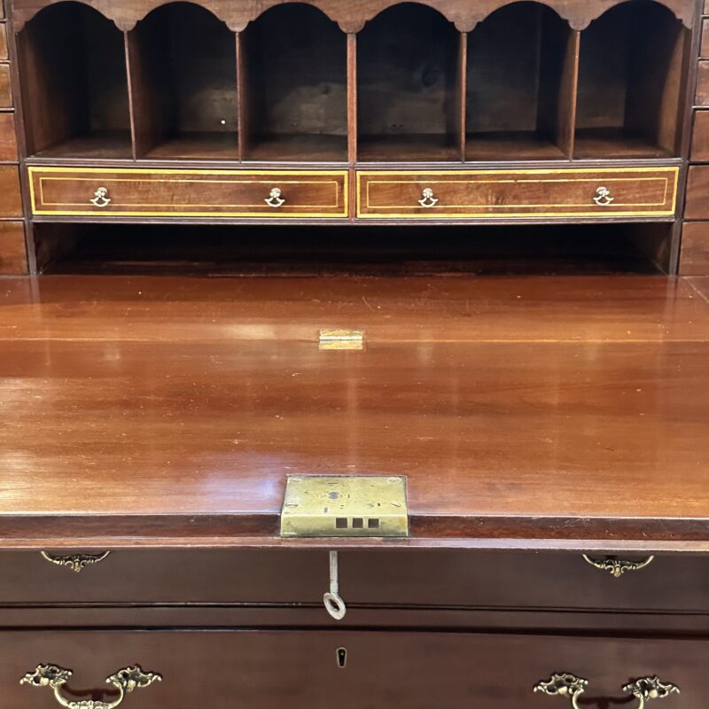 Georgian mahogany secretaire bureau