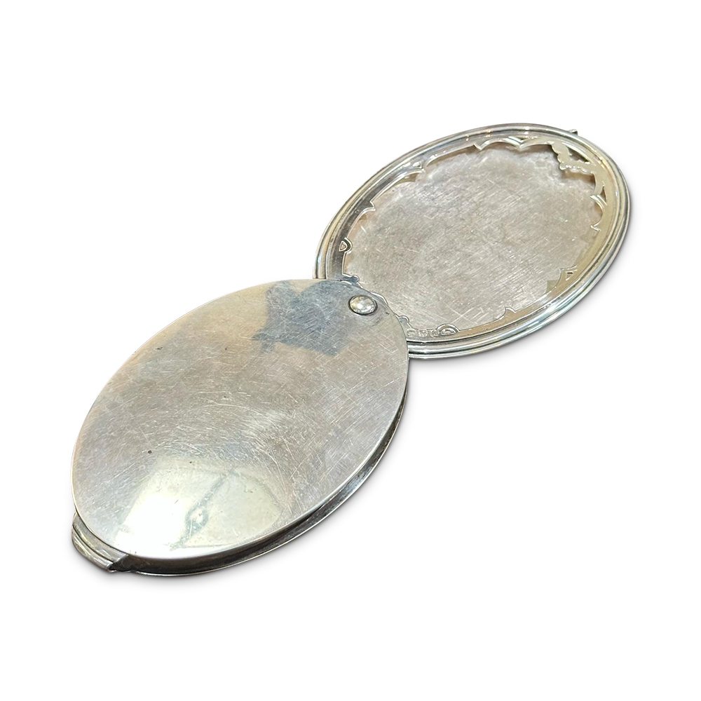 sterling silver oval picture frame