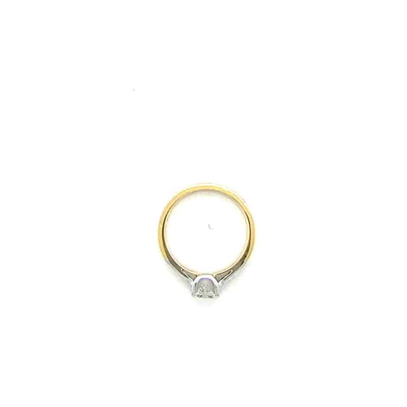 18ct gold princess cut diamond ring_1