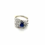 18ct gold sapphire and diamond fancy ring_1
