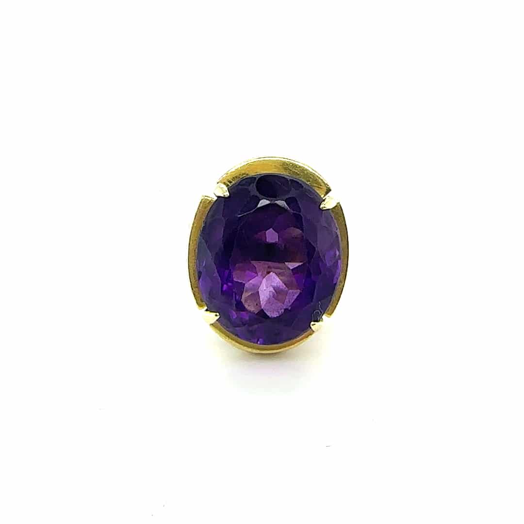 Amethyst cocktail ring