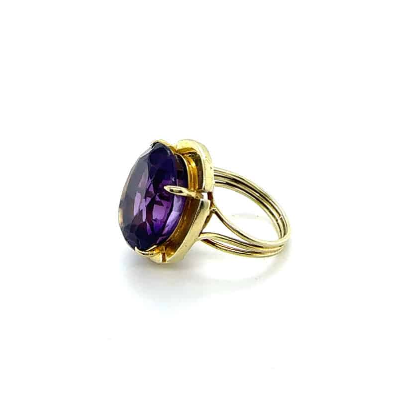 Amethyst cocktail ring
