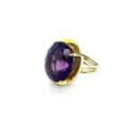 Amethyst cocktail ring