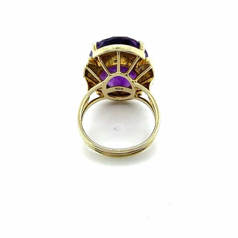 Amethyst cocktail ring