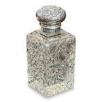 Edwardian sterling silver hobnail perfume bottle 1904