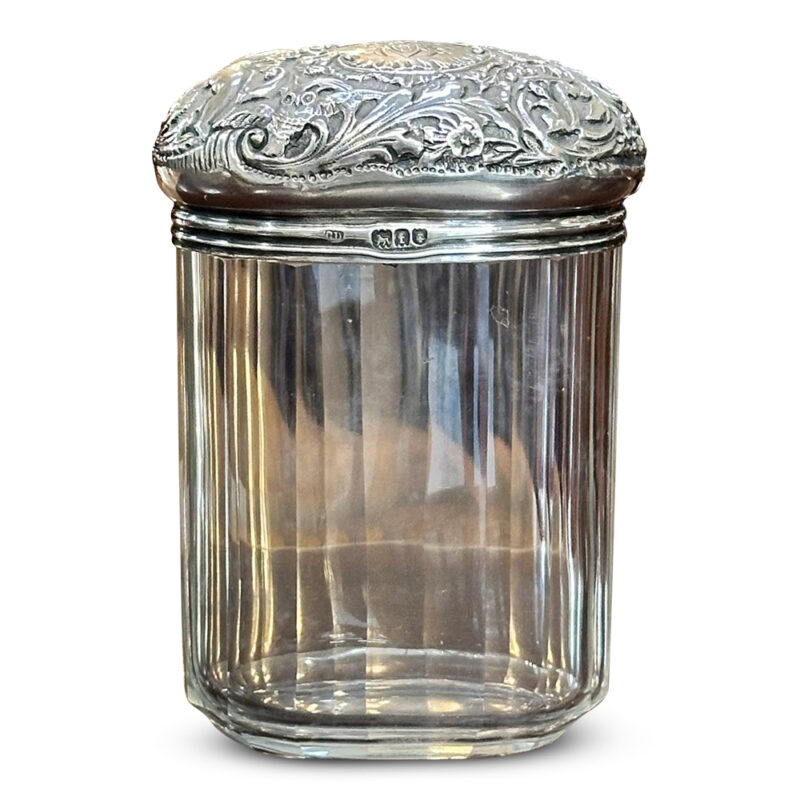 Edwardian sterling silver toiletry container 1901 London
