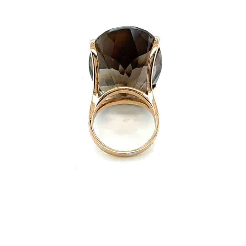 Huge smoky quartz cocktail ring