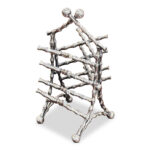 Silver plated bamboo style toast rack c.1900