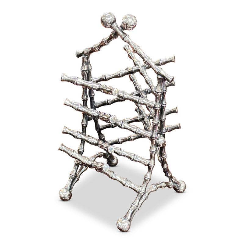 Silver plated bamboo style toast rack c.1900