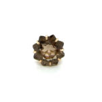 Smoky quartz star shaped cocktail ring