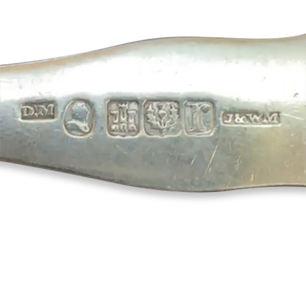 Sterling silver Kings serving spoon 1823 (2)