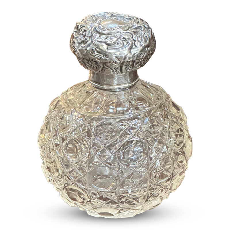 Sterling silver hobnail perfume bottle Birmingham 1899