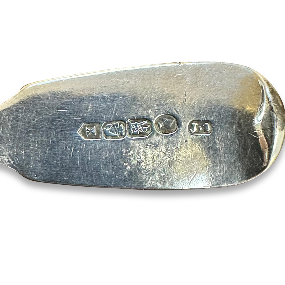 set 4 English sterling silver spoons