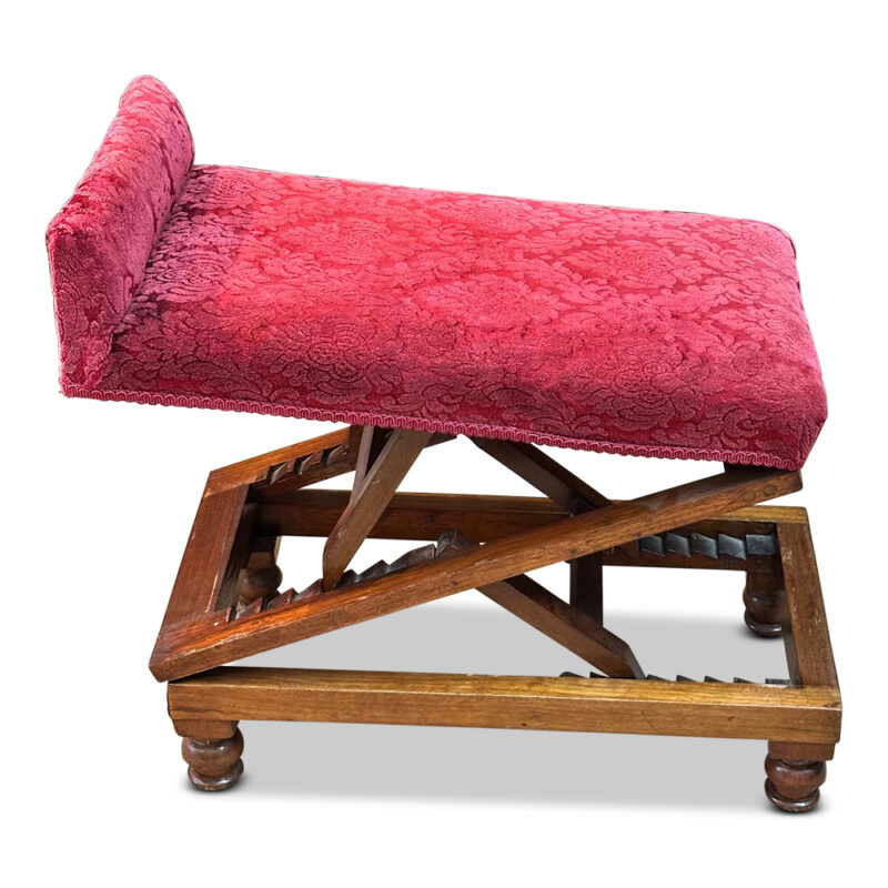 19th century Victorian foot rest adjustable