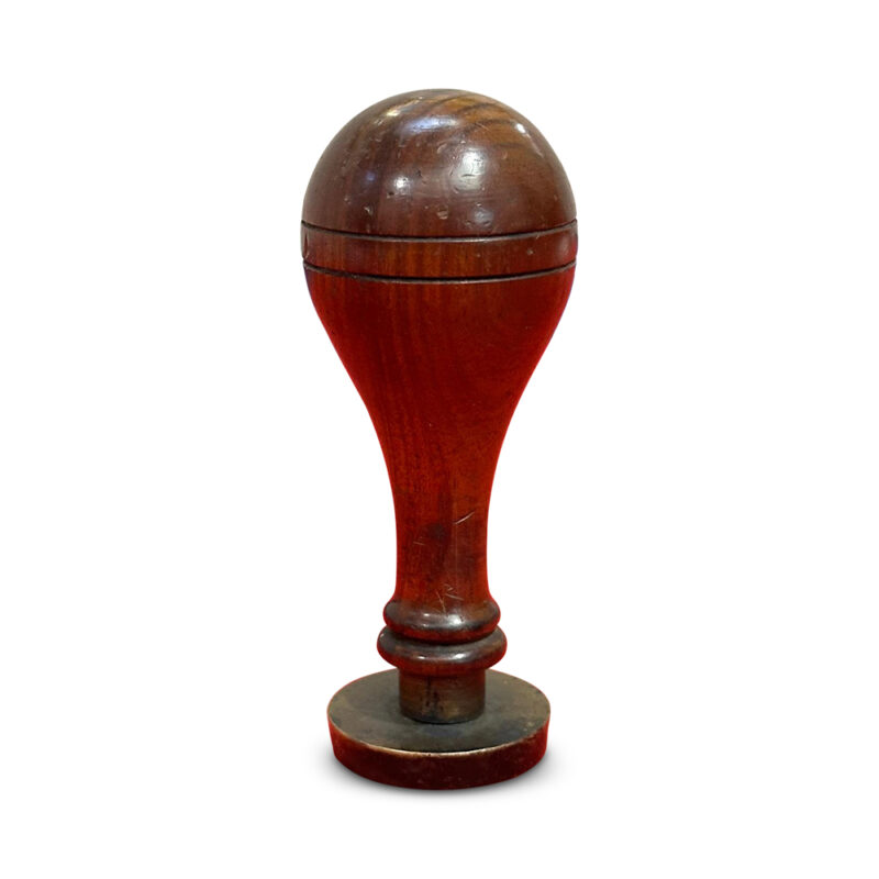19th century mahogany wax seal c.1860