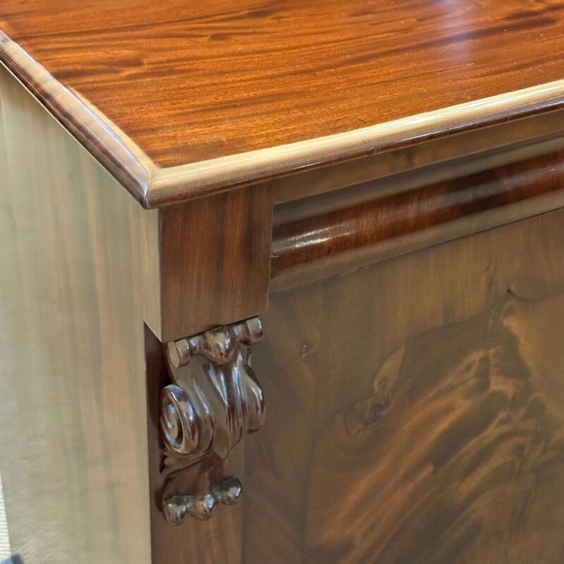 2 door mahogany chiffonier