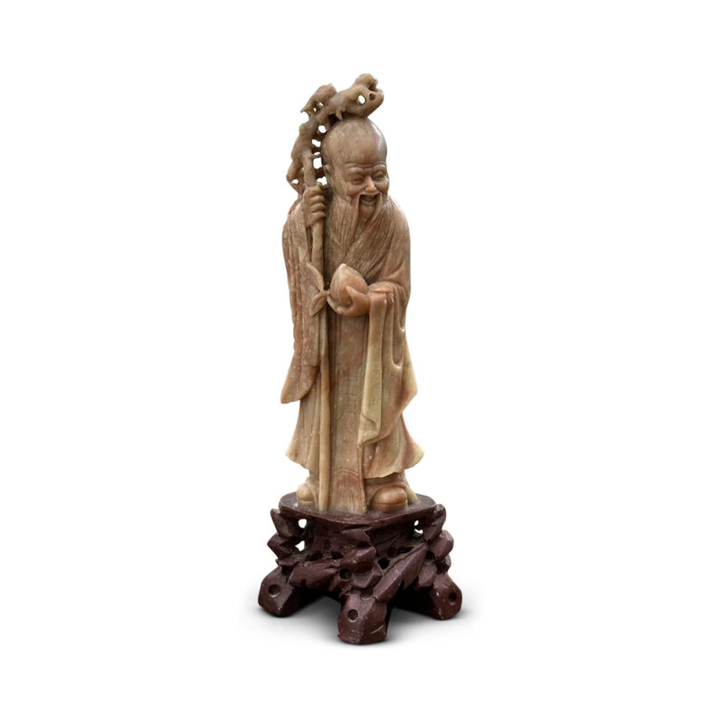 Carved soapstone Chinese figure