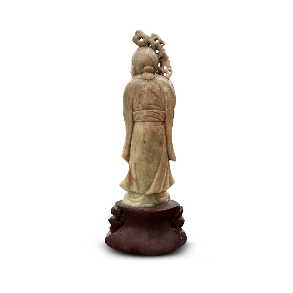 Carved soapstone Chinese figure