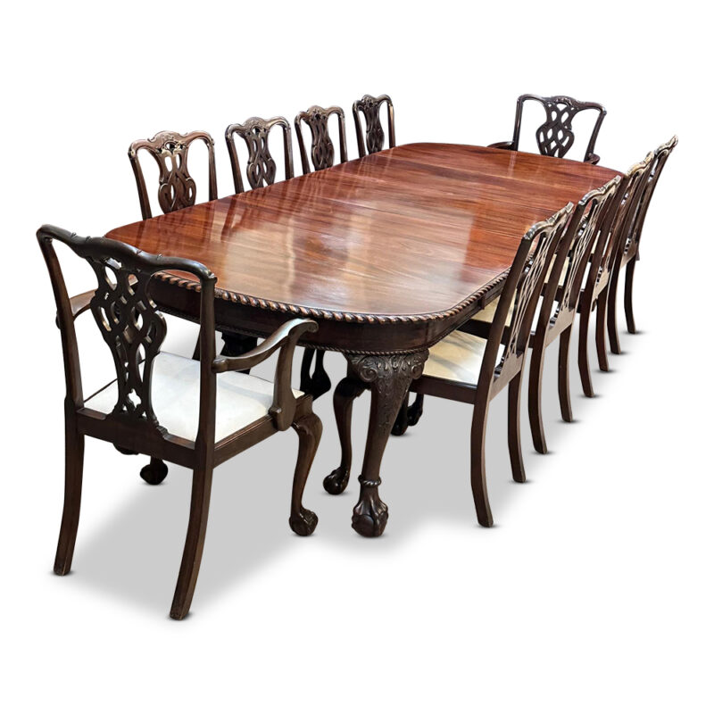 Chippendale style dining setting