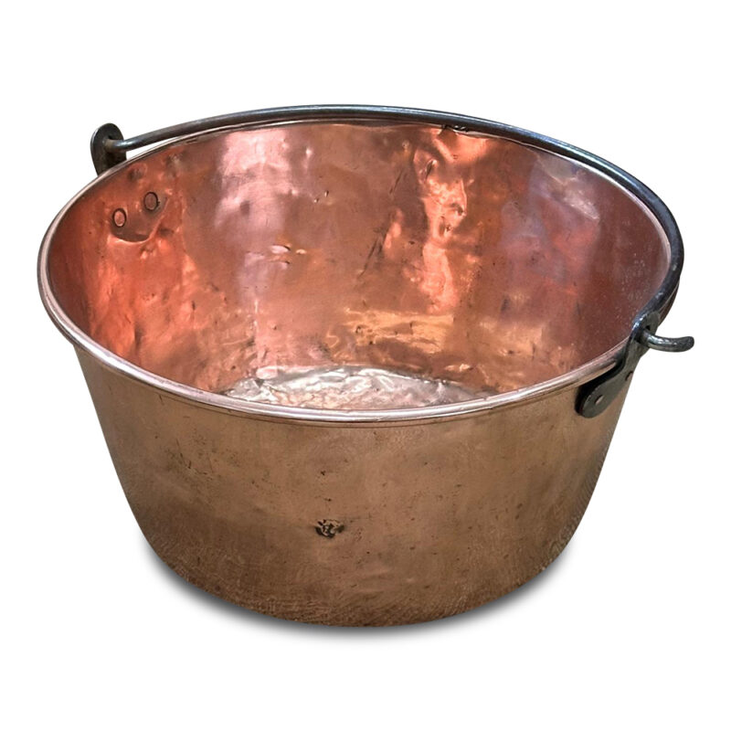 Copper firewood pot c.1880