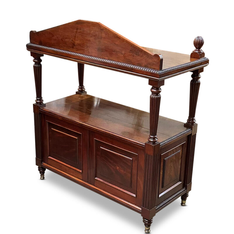 English mahogany two door servery c.1850