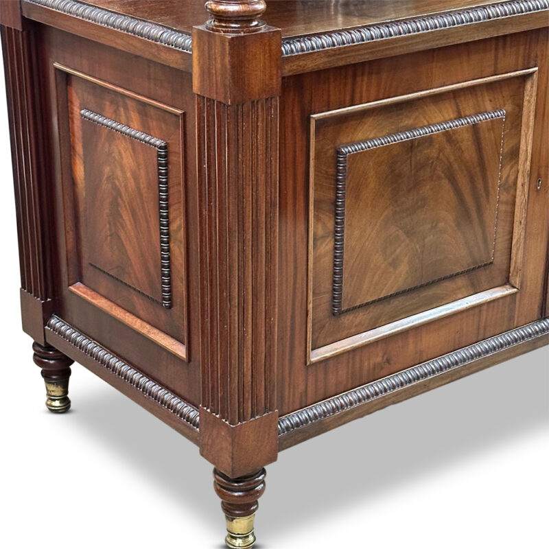 English mahogany two door servery c.1850