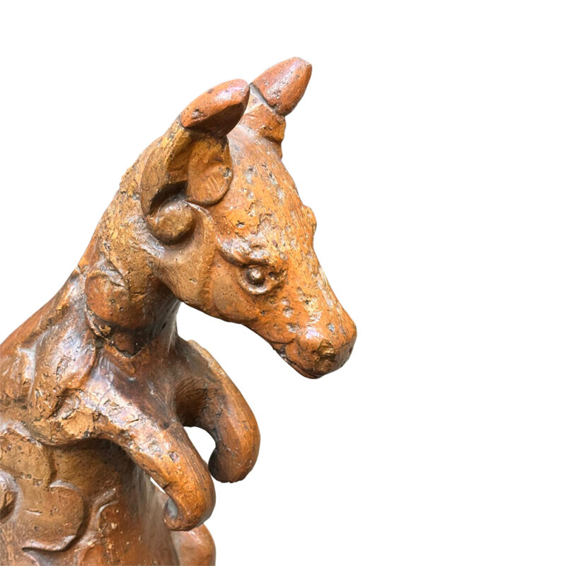 French terracotta kangaroo roof finial c.1900