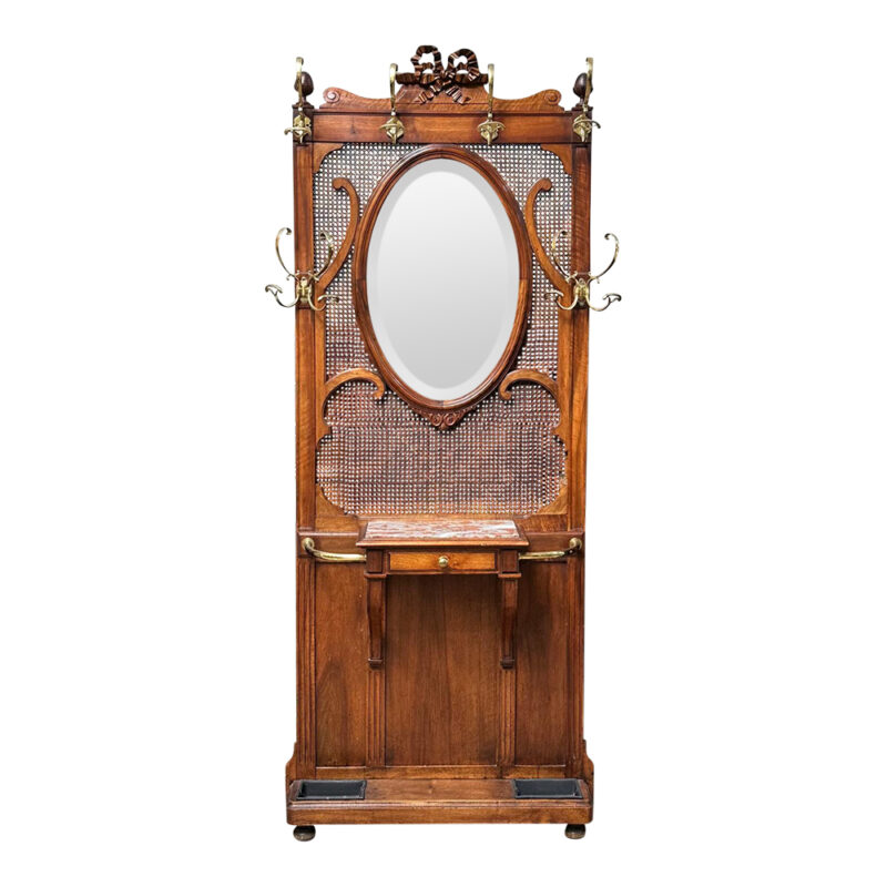 French walnut hallstand