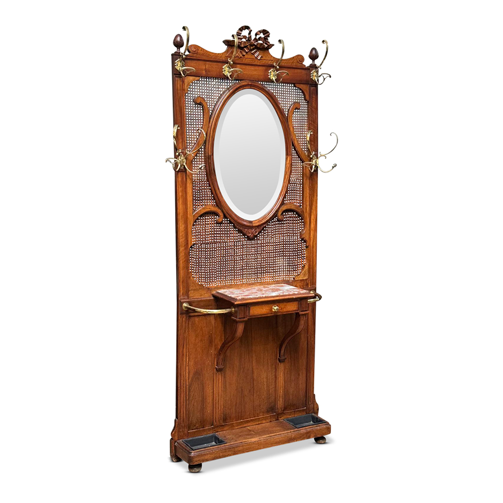 French walnut hallstand