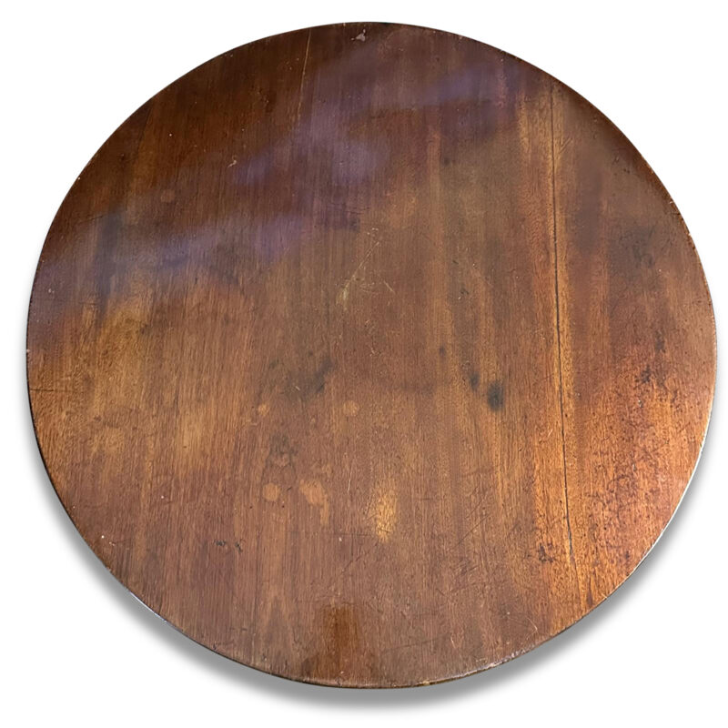 Georgian mahogany tilt top table with pedestal base c.1810