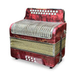 Hohner double row button accordian c.1940