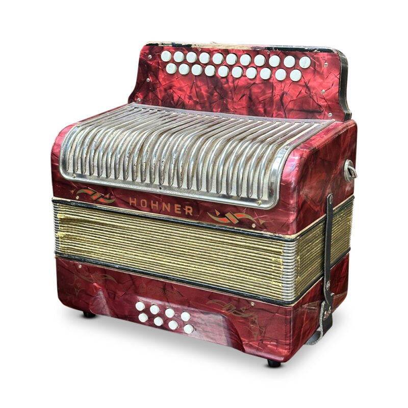 Hohner double row button accordian c.1940
