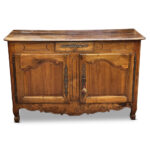 Louis XV walnut two door buffet c.1750