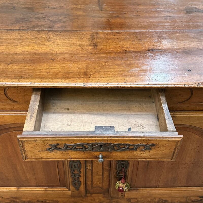 Louis XV walnut two door buffet c.1750