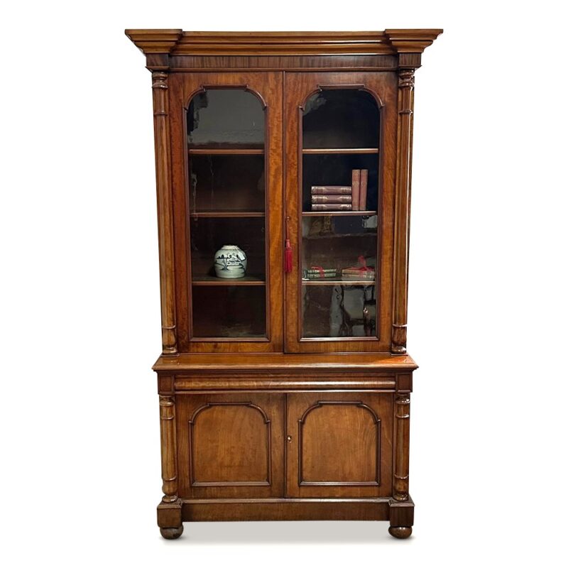 Mahogany library bookcase c.1870