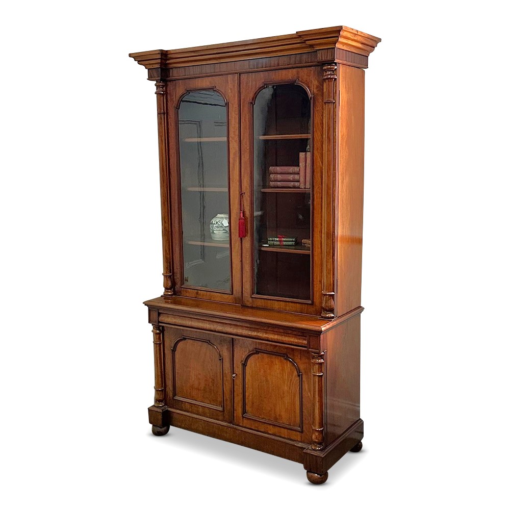 Mahogany library bookcase c.1870